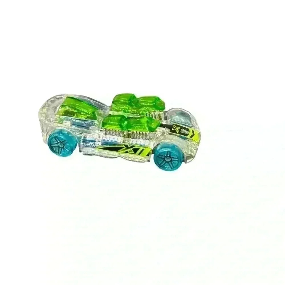 2004 Hot Wheels WHAT 4-2 Clear Blue/Green Car